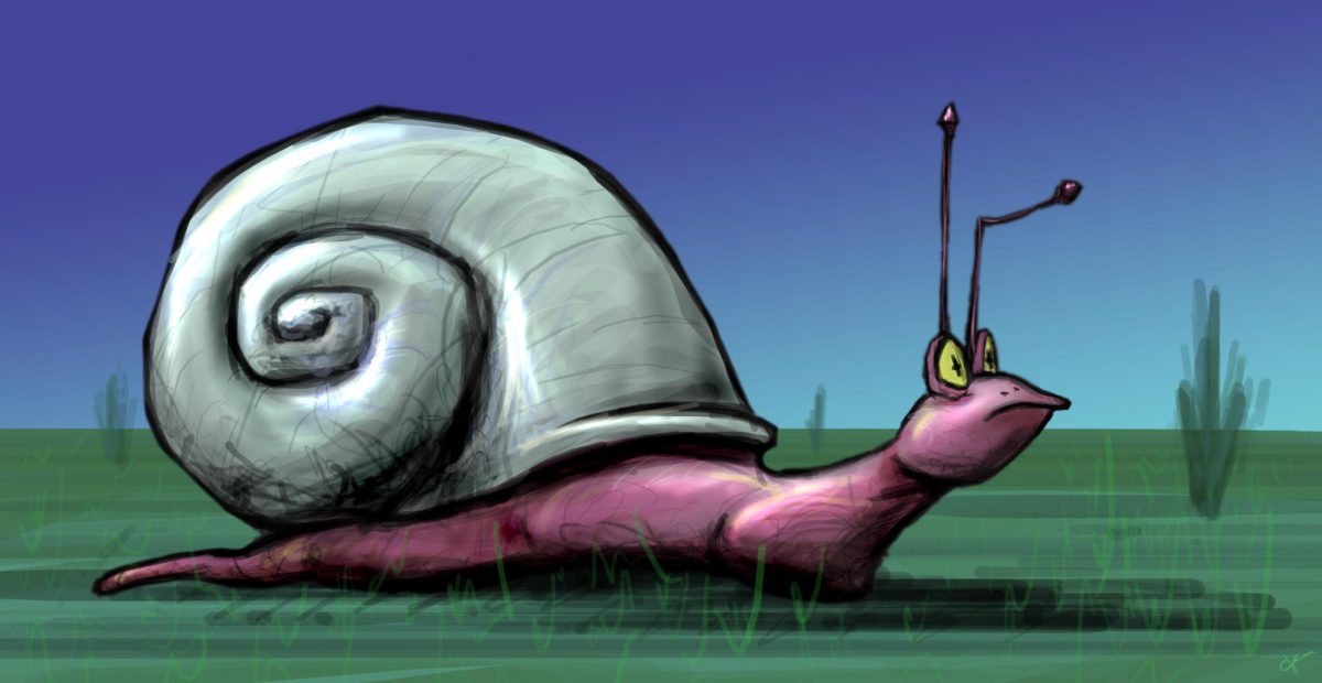 Snail - Digital illustration, digital, ch3, illustration