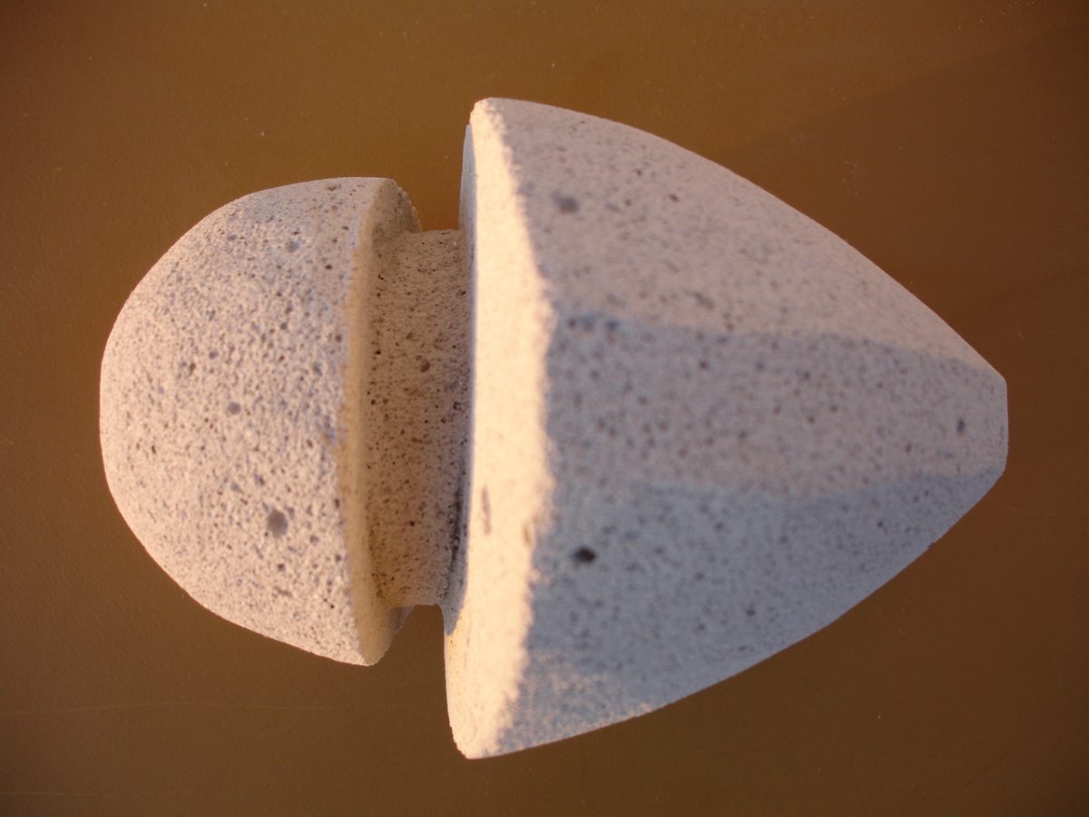Abstract - 30cm Perlite block. Top view