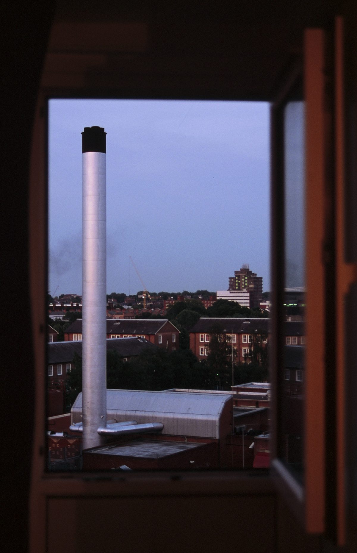 window, view, chimney