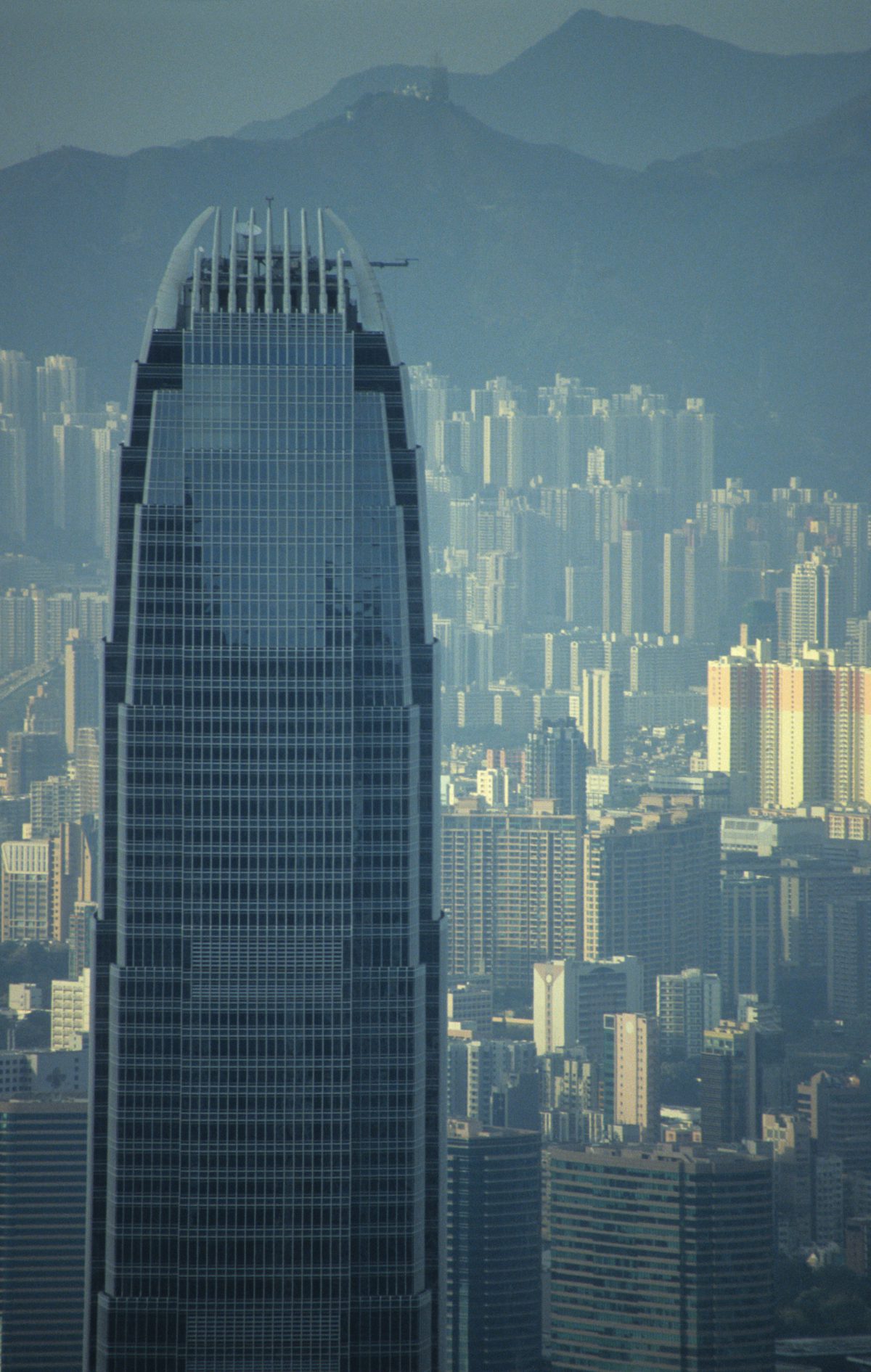 2 IFC - Two International Finance Centre 412m high, building, view, height, mountain, city