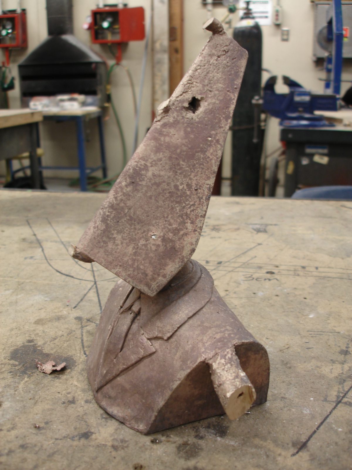 Conqueror wip - There are a few minor problems that can be fixed, process, bronze, sculpture, ch3
