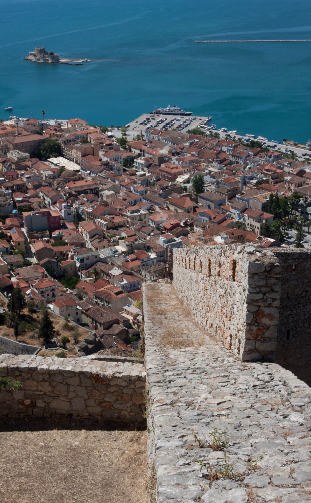 Nafplio, sea, view, city, landmark