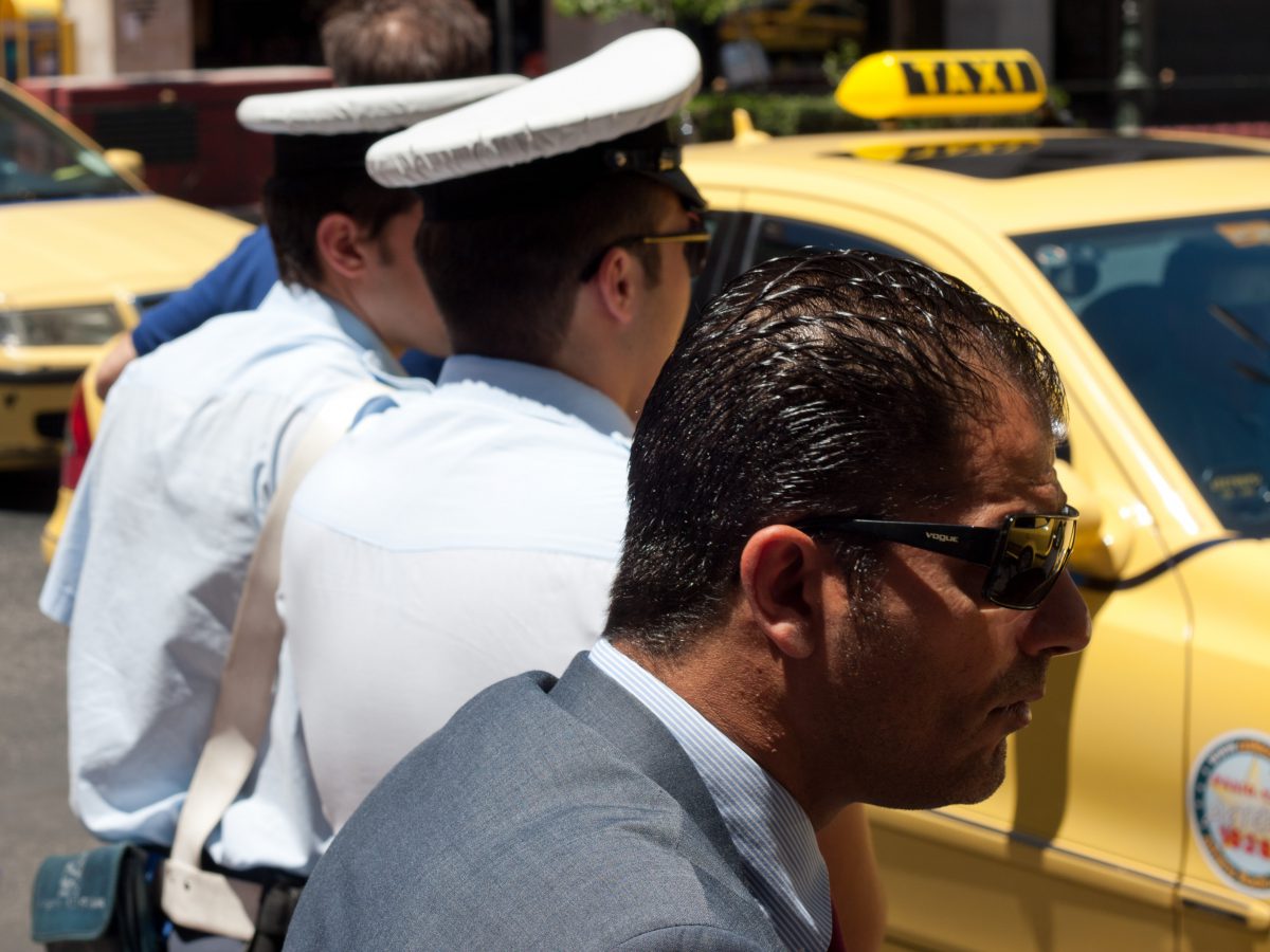 city, street, car, police, taxi
