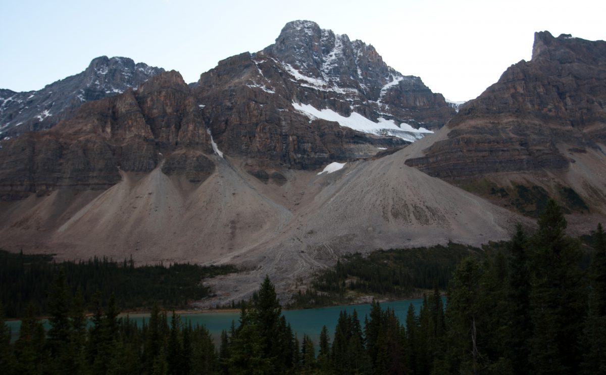 Rockies, lake, mountain, snow, glasier