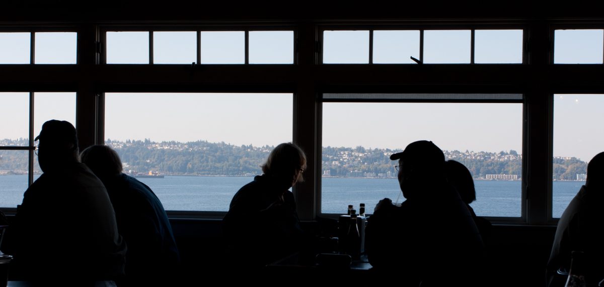 Pike Place Market, sea, window