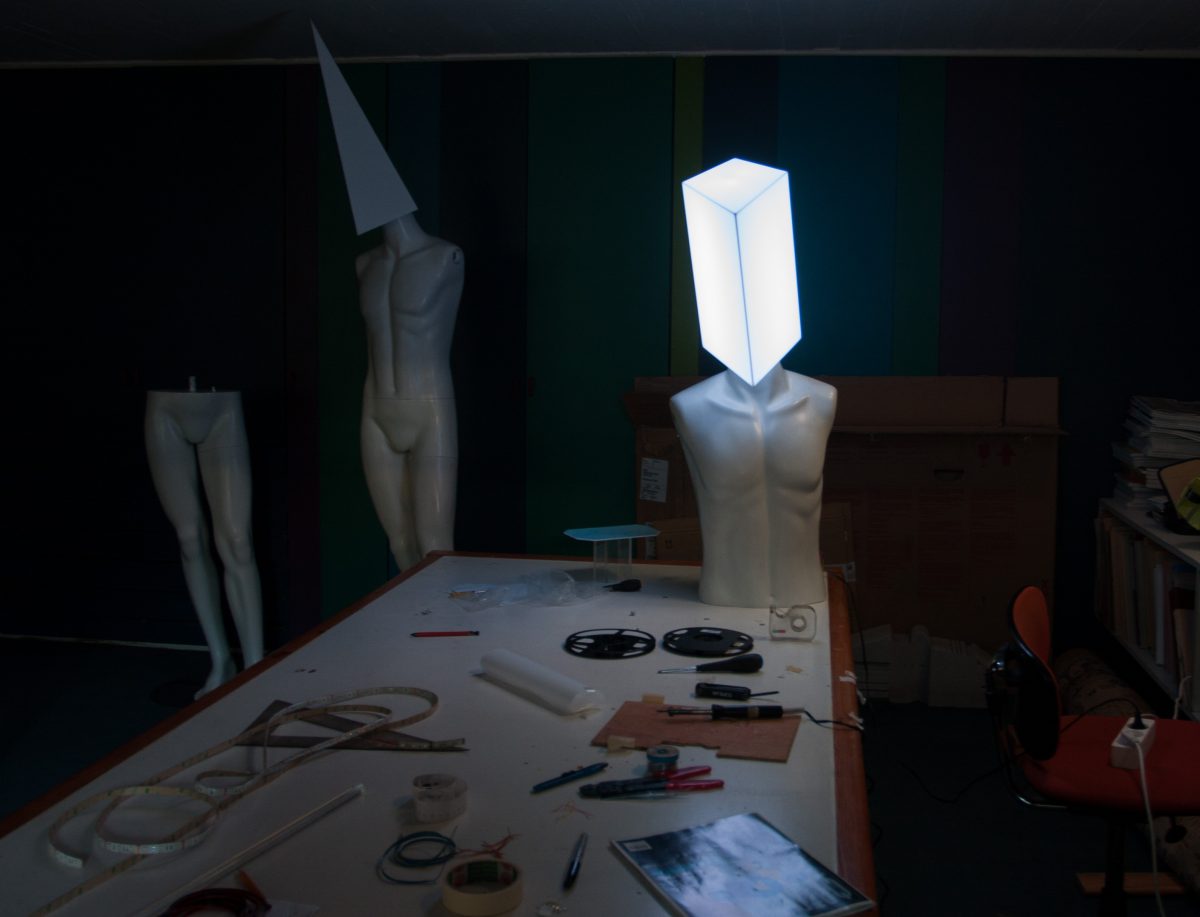 First LED tests, process, mannequin, electronics