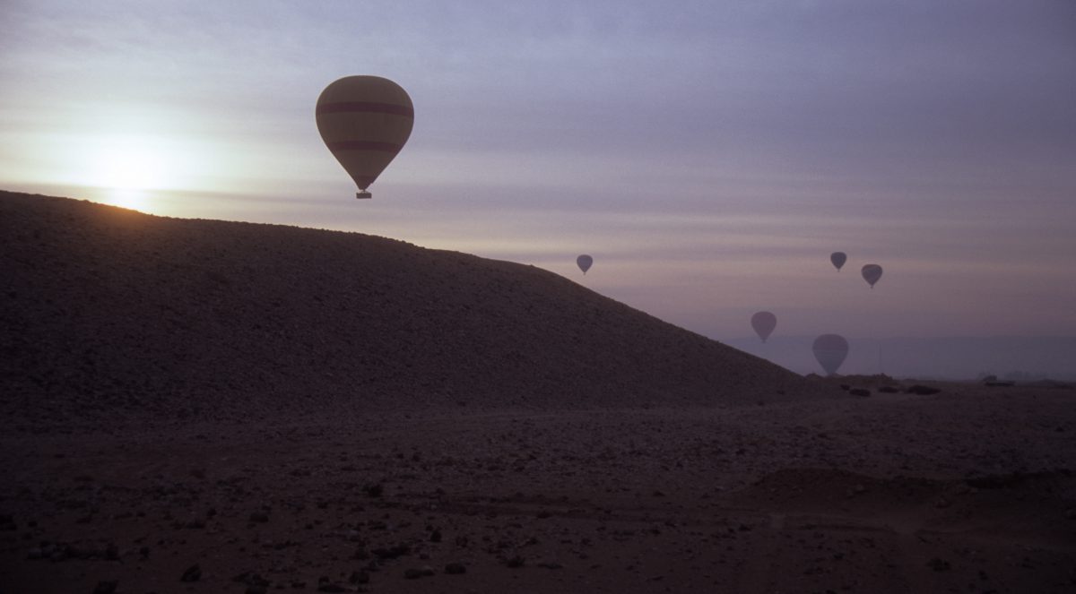 ballon, height, view, desert, sand