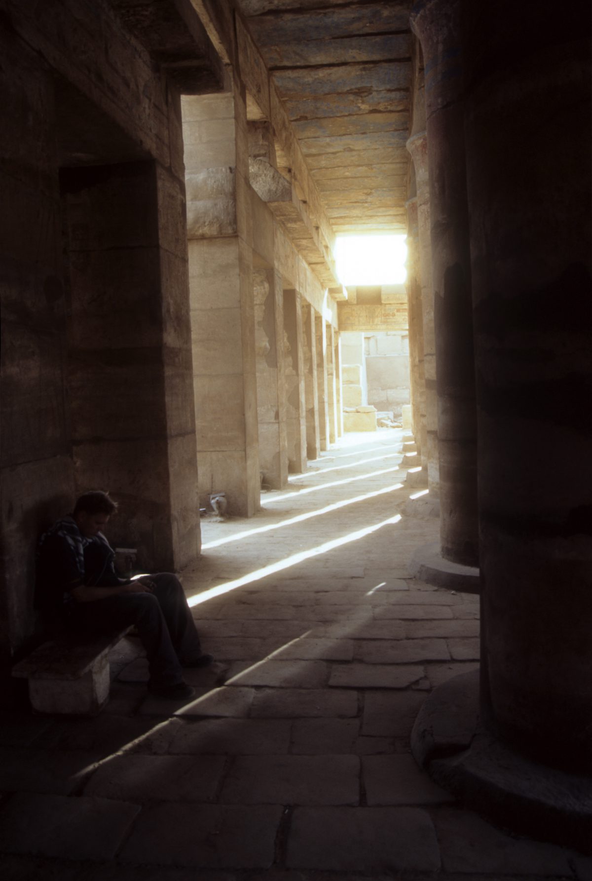Luxor Temple - A large Egyptian Temple complex., landmark, shadow