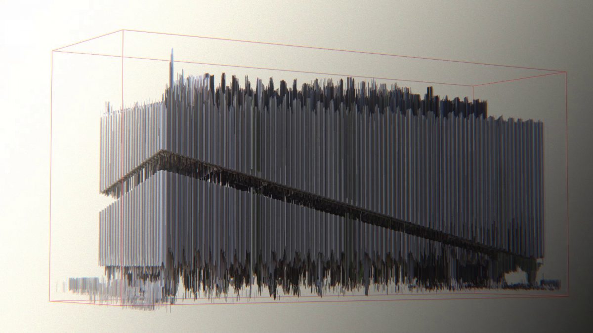 Post Office , animation, frame, pointcloud, sonification