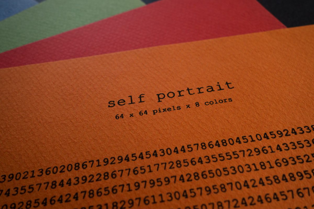 Self Portrait - print - 32x24cm, Limited edition silkscreen print on 120 grams paper., ch3, silkscreen, print, paper, conceptual