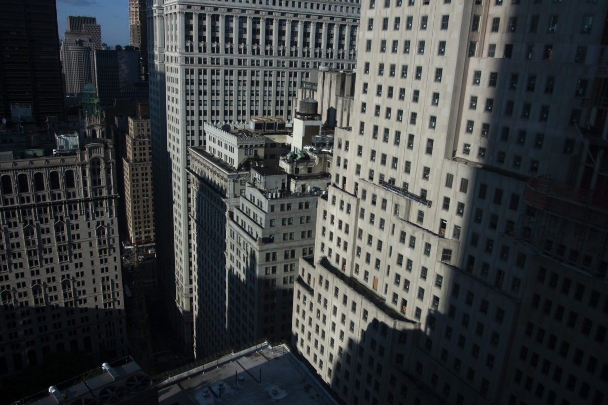 Manhattan, building, view, city